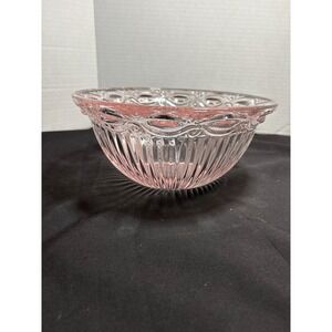 Pink Glass Bowl,‎ Decorative Candy Dish, Serving Bowl, Home Decor, Kitchen